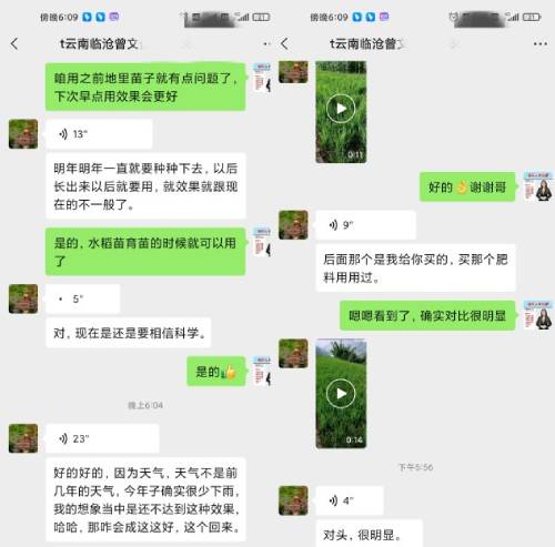 曾大哥说水稻使用效果好